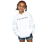 Absolute Cult Friends Girls Text Logo Hoodie White 9-11 Years
