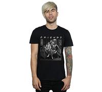 Absolute Cult Friends Men's Black and White Photo T-Shirt Black Small