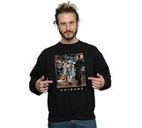 Absolute Cult Friends Men's Joey Lunges Sweatshirt Black XX-Large