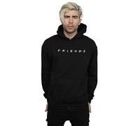 Absolute Cult Friends Men's Text Logo Hoodie Black Large