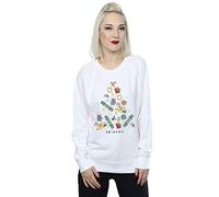 Absolute Cult Friends Women's Christmas Tree Sweatshirt White Medium