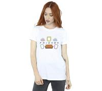 Absolute Cult Friends Women's Couch Lounging Boyfriend Fit T-Shirt