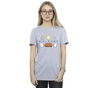 Absolute Cult Friends Women's Couch Lounging Boyfriend Fit T-Shirt Sport Grey XX-Large
