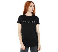 Absolute Cult Friends Women's Text Logo Boyfriend Fit T-Shirt
