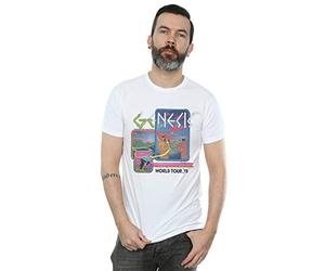 Absolute Cult Genesis Men's World Tour 78 T-Shirt White Small