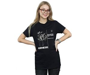 Absolute Cult Genesis Women's Counting Out Time Boyfriend Fit T-Shirt Black X-Large