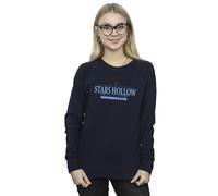 Absolute Cult Gilmore Girls Women's Stars Hollow Sweatshirt Navy Blue Medium