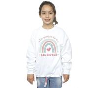 Absolute Cult Girls Big Sister Rainbow Sweatshirt White 12-13 Years