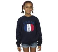 Absolute Cult Girls Paris France Sweatshirt Navy Blue 5-6 Years