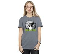 Absolute Cult Gremlins Women's Scared Green Boyfriend Fit T-Shirt Dark Grey Heather Large