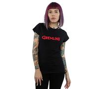 Absolute Cult Gremlins Women's Text Logo T-Shirt Black Small