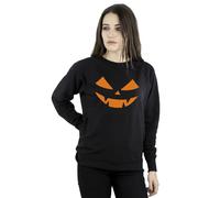 Absolute Cult Halloween Women's Pumpkin Face Sweatshirt Black Large