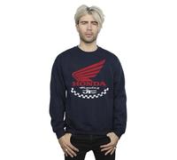 Absolute Cult Honda Men's JT Racing Banner Sweatshirt Navy Blue Medium