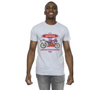 Absolute Cult Honda Men's Motorbike HRC T-Shirt Sport Grey X-Large