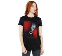 Absolute Cult It Chapter 2 Women's Pennywise Behind The Balloons Boyfriend Fit T-Shirt Black X-Large