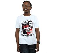 Absolute Cult Johnny Cash Boys Live and in Person T-Shirt White 7-8 Years