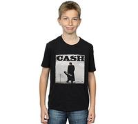 Absolute Cult Johnny Cash Boys Walking Legend T-Shirt Black 9-11 Years