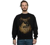 Absolute Cult Johnny Cash Men's Guitar Lyrics Sweatshirt Black Medium