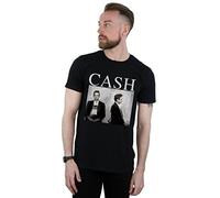 Absolute Cult Johnny Cash Men's Mugshot T-Shirt Black X-Large