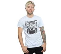 Absolute Cult Johnny Cash Men's Nashville Guitar T-Shirt Sport Grey X-Large