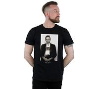 Absolute Cult Johnny Cash Men's Police Photo T-Shirt Black Medium