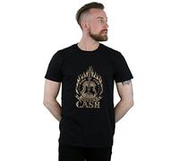 Absolute Cult Johnny Cash Men's Ring of Fire T-Shirt Black X-Large