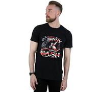 Absolute Cult Johnny Cash Men's Walk The Line Flag T-Shirt Black XX-Large
