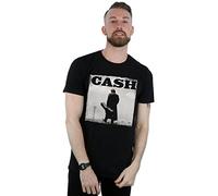 Absolute Cult Johnny Cash Men's Walking Legend T-Shirt Black X-Large