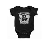 Absolute Cult Johnny Cash Rebel Guitar Babygrow Black 18-24 Months
