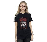 Absolute Cult Johnny Cash Women's Live at Folsom Boyfriend Fit T-Shirt Black Medium