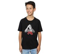 Absolute Cult Justin Bieber Boys Red Logo T-Shirt Black 9-11 Years