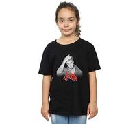 Absolute Cult Justin Bieber Girls Red Logo T-Shirt Black 12-13 Years