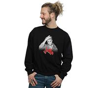 Absolute Cult Justin Bieber Men's Red Logo Sweatshirt Black Small