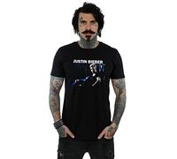 Absolute Cult Justin Bieber Men's Sitting Shadows T-Shirt Black Medium