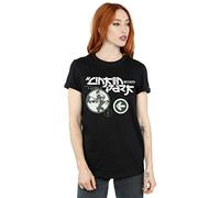 Absolute Cult Linkin Park Women's JPN Soldier Boyfriend Fit T-Shirt Black Medium
