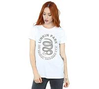 Absolute Cult Linkin Park Women's Snake Text Boyfriend Fit T-Shirt White Medium