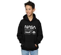 Absolute Cult NASA Boys Classic Space Shuttle Hoodie Black 12-13 years
