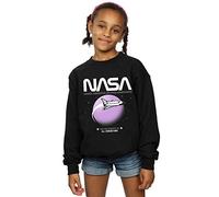 Absolute Cult NASA Girls Shuttle Orbit Sweatshirt Black 5-6 Years