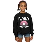 Absolute Cult NASA Girls Space Shuttle Sunset Sweatshirt Black 5-6 Years