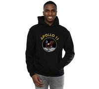 Absolute Cult NASA Men's Classic Apollo 11 Hoodie Black XXX-Large