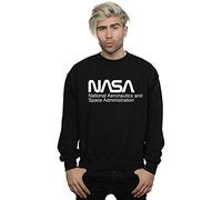 Absolute Cult NASA Men's Logo One Tone Sweatshirt Black XXXXX-Large