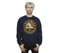 Absolute Cult National Parks Men's Yosemite California Sweatshirt Navy Blue XXXX-Large
