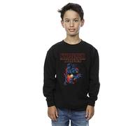 Absolute Cult Netflix Boys Stranger Things Demo Cave Sweatshirt Black 12-13 Years