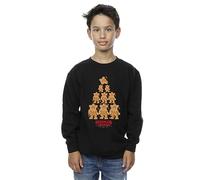 Absolute Cult Netflix Boys Stranger Things Gingerbread Sweatshirt Black 12-13 Years