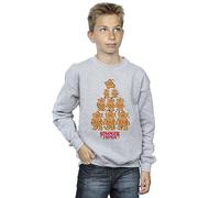 Absolute Cult Netflix Boys Stranger Things Gingerbread Sweatshirt Sport Grey 9-11 Years