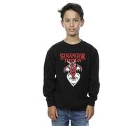 Absolute Cult Netflix Boys Stranger Things Hellfire Club Sweatshirt Black 12-13 Years