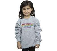 Absolute Cult Netflix Girls Stranger Things Rainbow Dot Logo Sweatshirt Sport Grey 7-8 Years