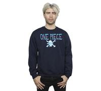 Absolute Cult Netflix Men's One Piece Blue Skull Sweatshirt Navy Blue XXXXX-Large