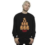 Absolute Cult Netflix Men's Stranger Things Gingerbread Sweatshirt Black Large