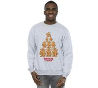 Absolute Cult Netflix Men's Stranger Things Gingerbread Sweatshirt Sport Grey Medium